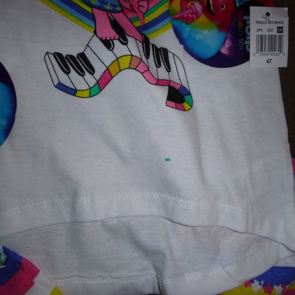 Toddler Girls TROLLS Ruffle Tank Shorts Sets Size 2T and 4T NWT ** Spot - Picture 5 of 6